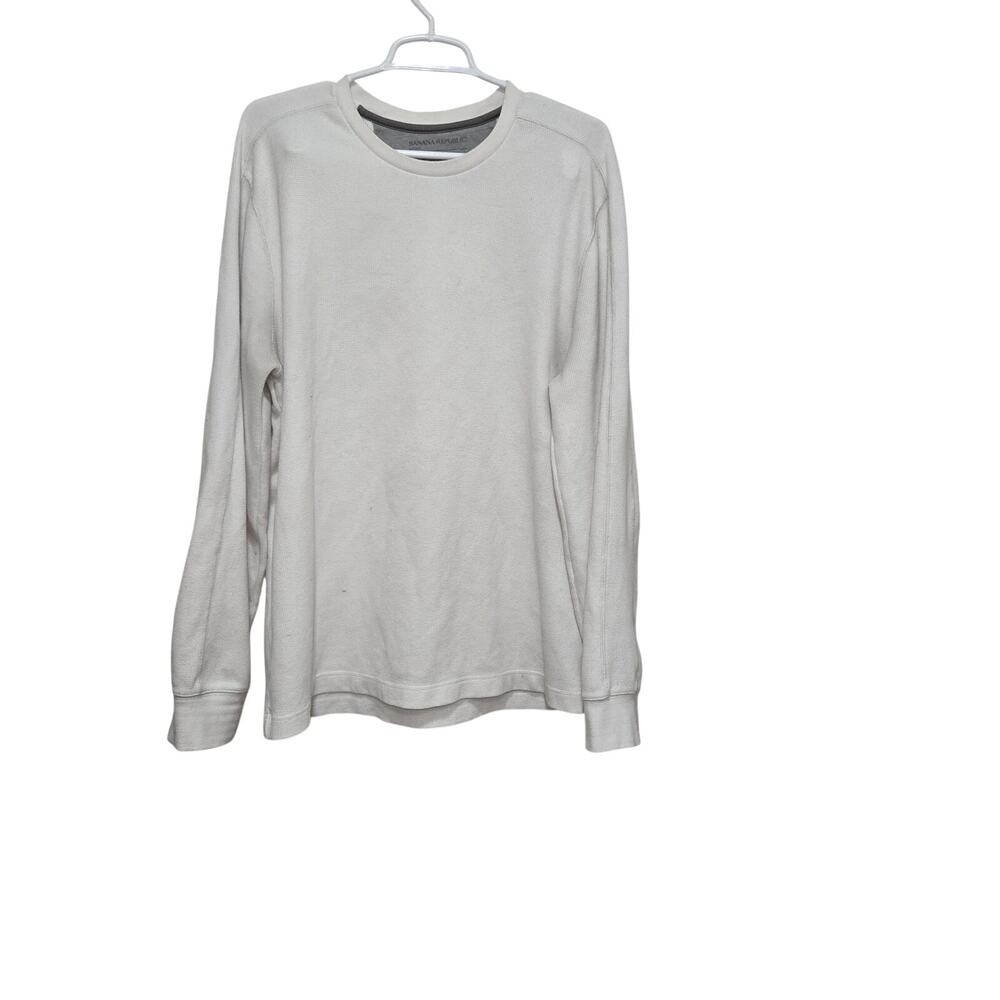 Banana Republic Waffle Knit Thermal Crewneck XL